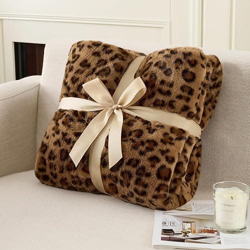 GALMAXS7 Cheetah Print Throw Blanket, Double-Sided Plush Faux Fur, 50"x60" | 500GSM Faux Fur,Double-Sided Leopard Design,Ultra Soft Plush Feel,All Season Cozy Blanket,No Shedding,Machine Washable thumbnail 7