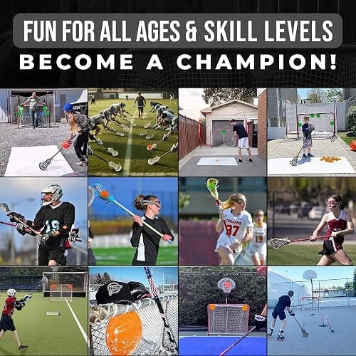 Top Shelf Targets Combo Bundle with Durable Magnetic Hockey Targets/Lacrosse Goal Targets, 4 Tethers and 4 Pucks | Hockey Net Goalie Targets for Shooting Practice and Training thumbnail 5