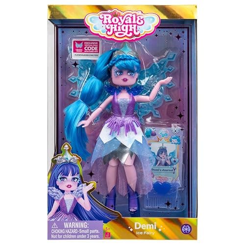 Royale High 9” Fashion Doll - Demi The Ice Fairy, Wave 2, Series 2 - Fairy Journal, Comb, and Virtual Item Code Included - Amazon Exclusive - Ages 5+ thumbnail 4