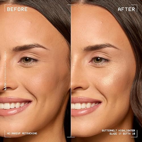 NYX Professional Makeup Buttermelt Highlighter, Powder Highlighter, 12 HR Wear, Buildable & Buttery Soft Creamy Finish, Fade & Transfer Resistant, Shade: Glaze it Butta (Light Bronze) thumbnail 2