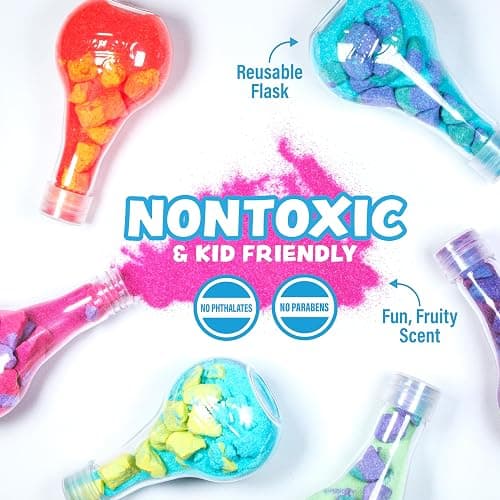 Tub Works® Kids Bath Bomb Potion™ Bath Toy, Variety 6 Pack | Nontoxic | Fizzes, Foams & Bubbles with an Eruption of Color | Interactive Bath Bombs | Fun Science Toddler Bath Toys thumbnail 5