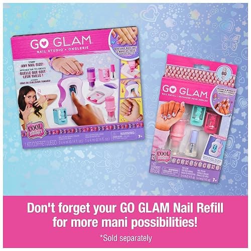 Cool Maker, GO GLAM Studio Nail Kit, Style 200 Nails, 4 Designs, 2 Polish Applicators & Mask (Packaging May Vary), Arts and Crafts for Ages 7 and up thumbnail 8