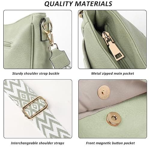 TANTOMI Crossbody Bags for Women Crossbody Purses and Wallet Vegan Leather Women's Shoulder Handbag for Everyday 2 PCS Set thumbnail 4