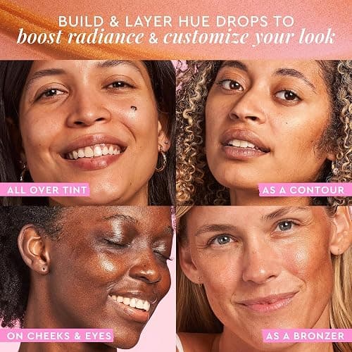 Glow Recipe Hue Drops Tinted Face Serum - Bronzing Drops to Brighten & Hydrate - Skincare Makeup Primer & Liquid Highlighter to Blur Pores for a Radiant, Even Skin Tone - Sunglow (40ml) thumbnail 9