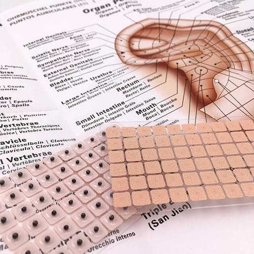 Multi-Condition Ear Seeds Acupuncture Kit 600 Counts, eBook Placement Chart, Probe, Acupressure Ear Chart, Tweezers thumbnail 3