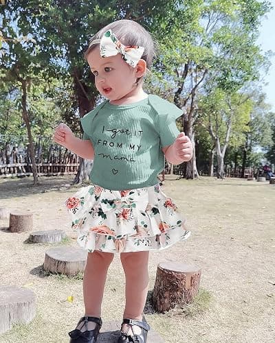 Mioglrie Newborn Infant Baby Girl Clothes Romper Shorts Set Floral Summer Outfits Cute Baby Clothes Girl thumbnail 3
