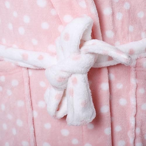 Richie House Women's Plush Fleece Robe, Warm Fleece Bathrobe Size S-XL thumbnail 5