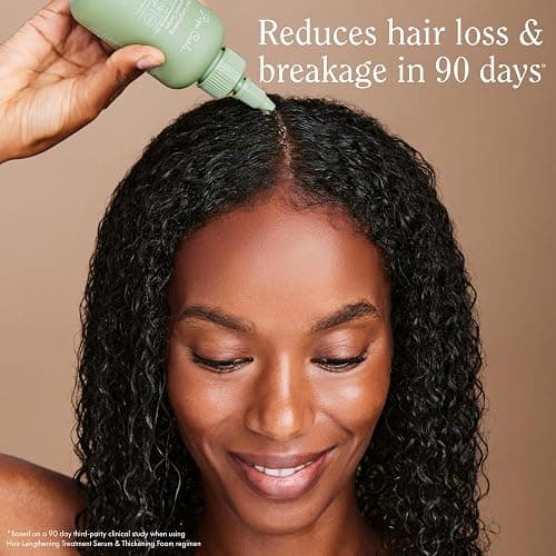 Rizos Curls Hair Lengthening Treatment Serum, Fortifies At Root for Healthy Scalp Microbiome Promoting Length, Supportes Longer Stronger Hair, 4.2 oz thumbnail 3