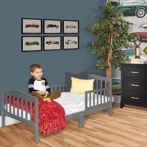 Dream On Me Sydney Toddler Bed in Steel Grey, Greenguard Gold Certified thumbnail 2