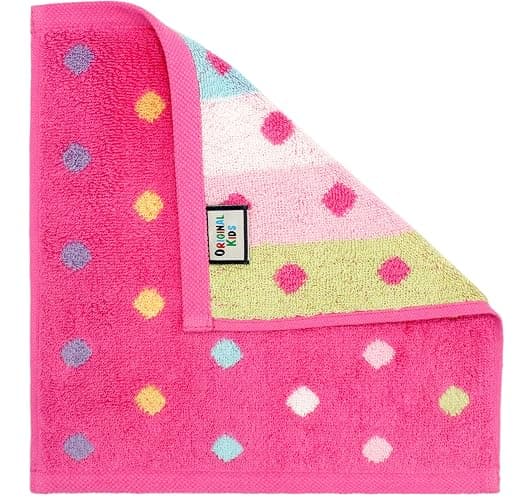 ORIGINAL KIDS Wash Cloth - Bath Time Sugar and Spice Set of 12 Washcloths - 100% Cotton Jacquard Super Soft Colorful Absorbent Quick Dry Easy Care Face Towel Face Cloth Gift - 12x12 - Pink Multicolor thumbnail 5