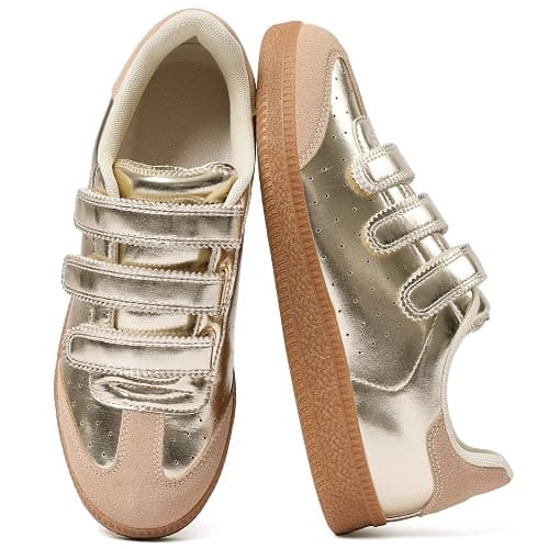 CYNLLIO Sneakers for Women Fashion Cute Tennis Shoes 2026 Leather Suede Non-Slip Walking Shoes Casual Lightweight Comfortable - Image 1