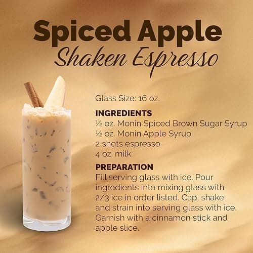 Monin - Spiced Brown Sugar Syrup, Sweet With Hints of Cinnamon, Natural Flavors, Great for Coffee, Desserts, Ciders, and Cocktails, Non-GMO, Gluten-Free (1 Liter) thumbnail 5
