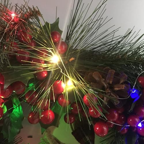 2 Pack Battery Operated Led String Lights,Mini Led Fairy Lights with Timer 6Hours On/18Hours Off for Wedding Party Decorations, 50Count LEDs,18Ft Silver Wire (Warm White) thumbnail 3