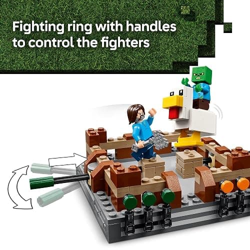 LEGO Minecraft Woodland Mansion Fighting Ring - Building Toy for Kids Age 10+ - Includes Steve, Garrett, & Henry Minecraft Figures, Plus a Chicken Jockey & More - Birthday Gift Idea for Fans - 21272 thumbnail 3