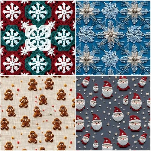 Christmas Scrapbook Paper Pads,24 Sheets Scrapbooking Supplies,Patterned Card Making Craft Paper Pack for Photo Album Background Borders Greeting Cards Junk Journals 6x6 inches thumbnail 5