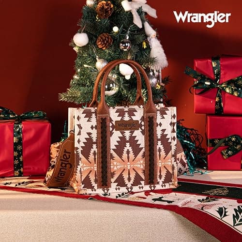 Wrangler Aztec Tote Bag for Women Boho Western Top Handle Shoulder Purse and Handbag thumbnail 3