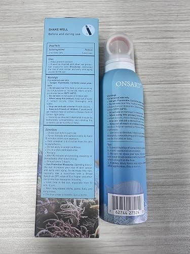 Reef Safe Sunscreen Spray SPF 50, Zinc Oxide Mineral Sunscreen Spray, Broad Spectrum UVA/UVB Protection, 360° Spray, Lightweight & Water Resistant, 6.76oz/200ml thumbnail 8