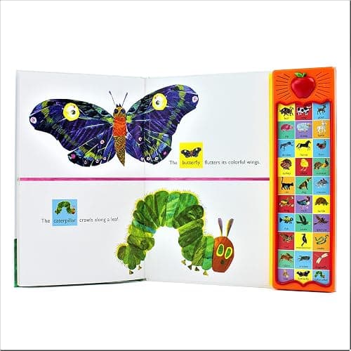World of Eric Carle, Around the Farm 30-Button Animal Sound Book - Great for First Words - PI Kids - Hardcover thumbnail 3