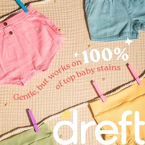 Dreft Baby Liquid Laundry Detergent, Gentle on Sensitive Skin Laundry Soap, 42 fl oz, 32 Loads, Pack of 2 (Packaging May Vary) thumbnail 4