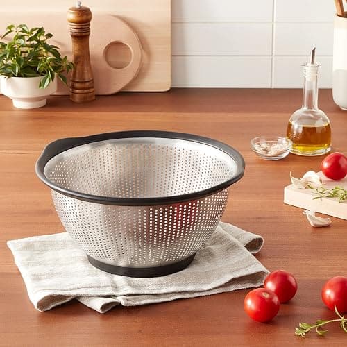 KitchenAid Stainless Steel Colander, 5 Quart, Black thumbnail 2