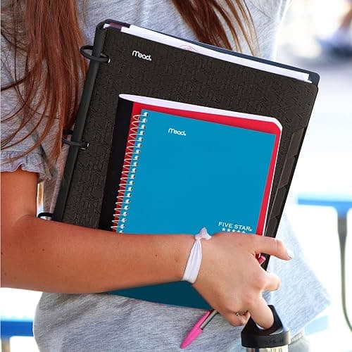 Five Star Spiral Notebook, 2 Subject, College Ruled Paper, 6" x 9-1/2", 80 Sheets, Fights Ink Bleed, Water Resistant Cover, Tidewater Blue (840029CG1-ECM) thumbnail 2