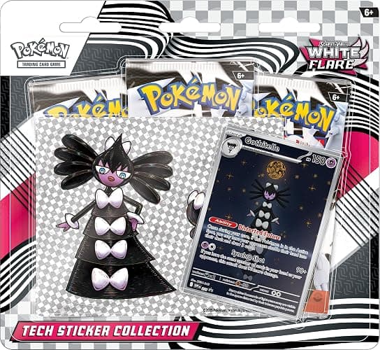 Pokemon TCG Scarlet & Violet 10.5 White Flare Tech Sticker Blister - Image 1