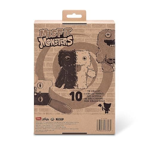 Fuggler Misfit Monsters Series 1 9" by ZURU Funny Ugly Monster Plush Toy (Rabid Tooth - Brown & Beige) thumbnail 7