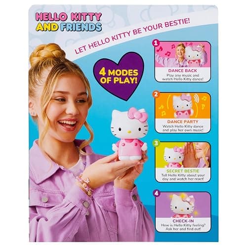 Hello Kitty® and Friends, Hello Kitty Interactive Figure - 4 Ways to Play - 2 Bonus Interactions - Your New Vibin’ Bestie - Ages 6+ thumbnail 4