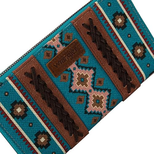 X Wrangler Wristlet Western Wallet Boho Aztec Credit Card Holder for Women thumbnail 5
