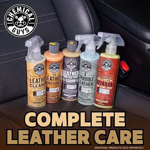 Chemical Guys Colorless and Odorless Leather Cleaner - Safe for Natural, Synthetic, Faux, and Pleather, Car Interior Cleaner, Safe for Furniture, Boots, Apparel, & More - 16 oz thumbnail 10