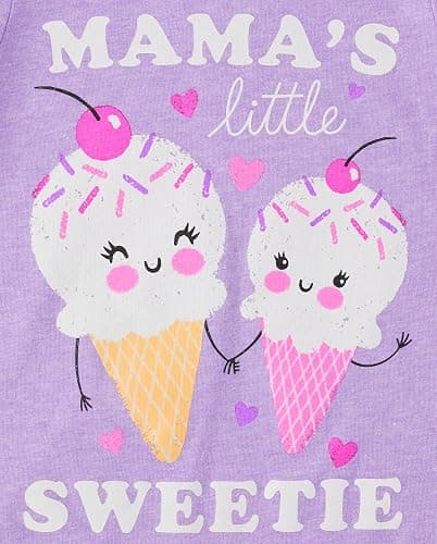 The Children's Place Baby Girls' and Toddler Unicorns,Butterflies,Trends Short Sleeve Graphic T-Shirts,4 Pack thumbnail 4