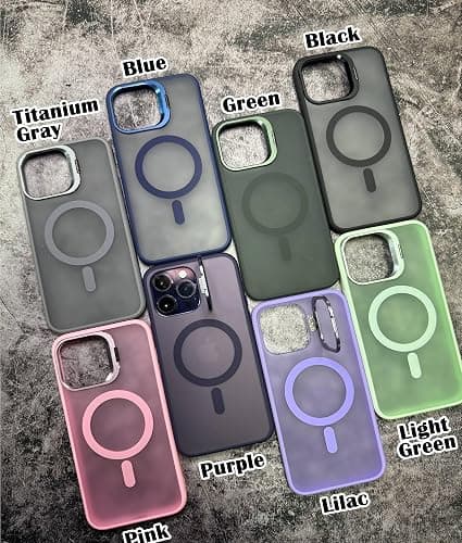 IDweel for iPhone 15 Case with Screen Protector & Camera Lens Protector,Compatible with MagSafe,Built-in Camera Stash Stand,Magnetic Hard Back Soft Edge Anti-Fingerprint Flexible Cover,Green thumbnail 9