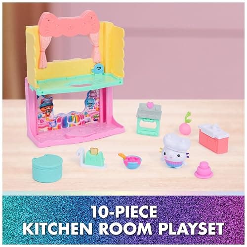 Gabby's Dollhouse: The Movie, Cakey's Sprinkle Cake-Tastic Kitchen, Toy Figure, & Dollhouse Accessories, Kids Toys for Girls & Boys Ages 3 and Up thumbnail 4