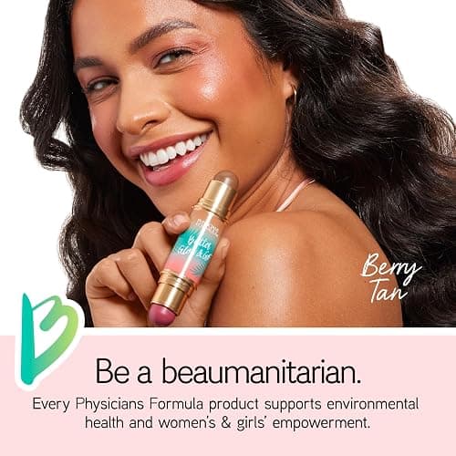Physicians Formula Butter Glow & Go Multiuse Stick, Ultra-Creamy Radiant Finish Formula with Murumuru Butter, Vegan & Cruelty-Free- Berry Tan thumbnail 6
