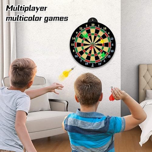 Magnetic Dart Board - 12pcs Magnetic Darts - Excellent Indoor Game and Party Games - Gifts for 5 6 7 8 9 10 11 12 Year Old Boy Kids thumbnail 5