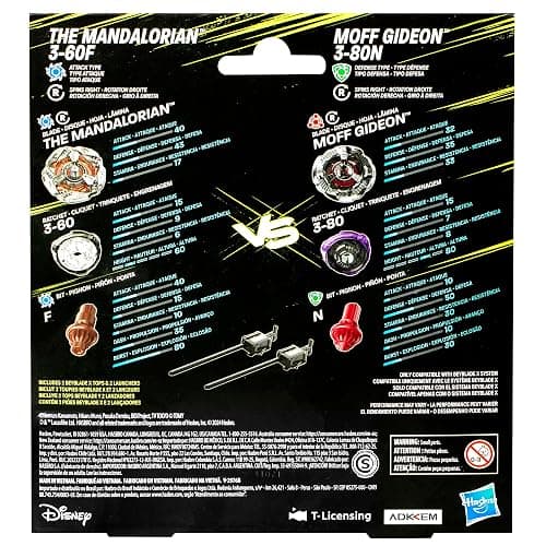 Beyblade X and Star Wars Collab The Mandalorian 3-60F vs. Moff Gideon 3-80N, Multipack thumbnail 5