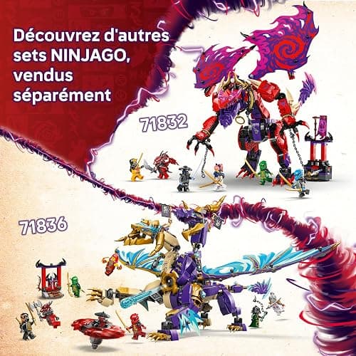 LEGO NINJAGO Arc : le dragon de la concentration - Jeu de construction interactif pour garçons, filles dès 9 ans - Toupie Spinjitzu, 8 minifigurines - Cadeau pour fans du Soulèvement des Dragons 71836 thumbnail 9