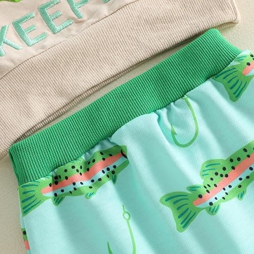 Toddler Baby Boy Fall Winter Clothes Letters Crewneck Sweatshirt Pants Sets | Toddler Baby Boy Fall Winter Clothes Letters Fish Embroidery Crewneck Sweatshirt Pants Sets Cute Baby Boy Outfits thumbnail 8