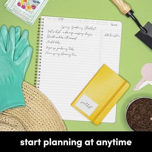 PAPERAGE Undated Daily Planner & To Do List Notepad (Blush), 8.5 in x 11 in, Spiral Bound Planner Notebook for Work, School or Home, 104 Lined Pages With Date Tracker for Plans & Notes thumbnail 8