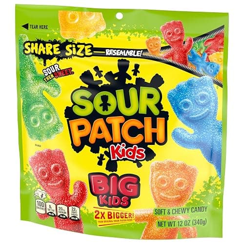 SOUR PATCH KIDS Big Kids Soft & Chewy Gummy Candy, Share Size, 12 oz thumbnail 11