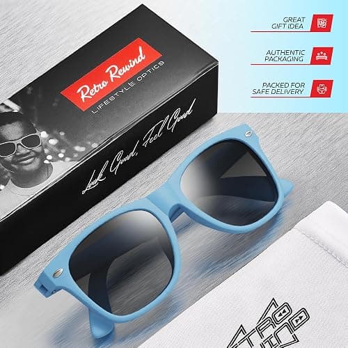 Retro Rewind Kids Sunglasses for Boys Girls Age 3-12 - Shatterproof UV400 Toddler Children Sun Glasses thumbnail 4