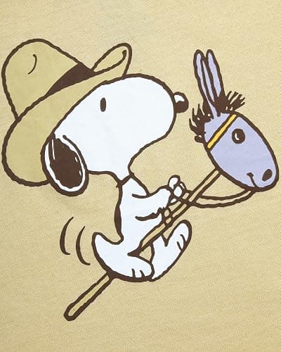 Peanuts Womens Crop Top - Snoopy Short Sleeve Crewneck Casual Cropped Graphic Baby Tee Shirts for Women (Sizes: S-XL) thumbnail 3