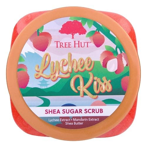 Tree Hut Lychee Kiss Shea Sugar Scrub, Exfoliating, Hydrating & Moisturizing Body Scrub with Shea Butter & Nourishing Essential Oils, Smooth & Soften Skin, 18 oz thumbnail 2