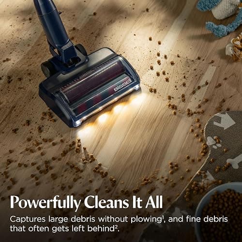 Bissell PowerClean DualBrush 280W Self-Standing Vacuum, 4196K | DualBrush & AutoAdapt technology; self-cleaning brush roll; removable battery; bright headlights thumbnail 3