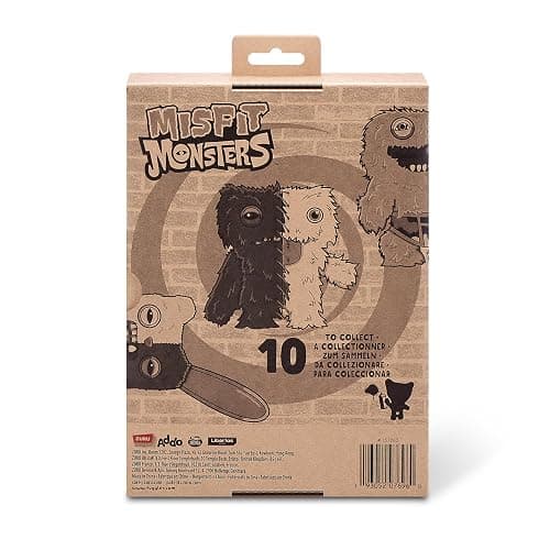 Fuggler ZURU Misfit Monsters 9" Series 1 Funny Ugly Monster Plush Toy (Mr Screech - Pink & Blue) thumbnail 7