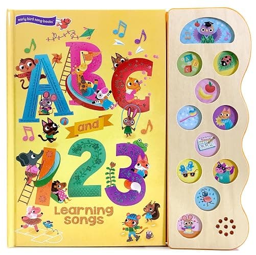 ABC & 123 Learning Songs: Interactive Children's Sound Book (11 Button Sound) - Image 1