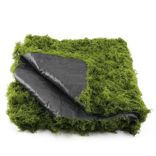 USMOLA Fake Moss Mat, Artificial Moss Table Runner for Wedding Decor Table Centerpieces Fairy Garden Crafts Indoor Green Faux Grass Wall Decor (Green: 39 x 39Inch / 100 x 100cm) thumbnail 7