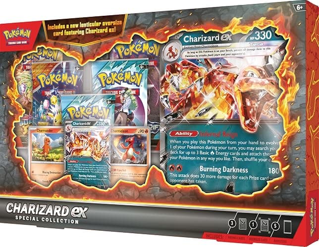 Pokemon TCG: Charizard ex Special Collection - 5 Packs, Promos thumbnail 4