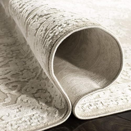 SAFAVIEH Area Rug 4x6 - Reflection Collection - Cream & Ivory, Non-Shedding & Easy Cleaning, Ideal for Foyer, Living Room, Bedroom (RFT664D) thumbnail 5