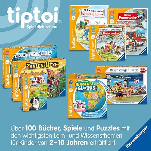 Ravensburger tiptoi Stift und Wörter-Bilderbuch Kindergarten - Lernspielzeug für Kinder ab 3 Jahren - Stylus mit überragender Audioqualität, Akku und Soft-Grip-Hülle - Grün, Orange, Silber - 00113 thumbnail 7